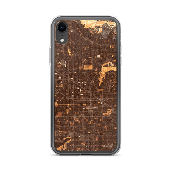 Custom iPhone XR Buena Park California Map Phone Case in Ember