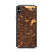 Custom iPhone X/XS Buena Park California Map Phone Case in Ember