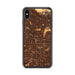 Custom iPhone XS Max Buena Park California Map Phone Case in Ember