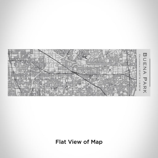 Rendered View of Buena Park California Map Engraving on 10oz Stainless Steel Insulated Cup with Sipping Lid
