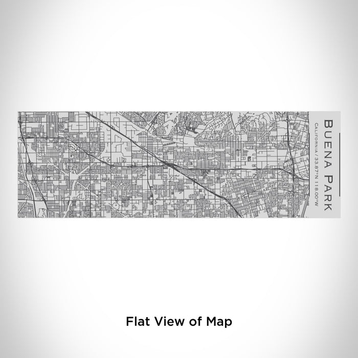 Rendered View of Buena Park California Map Engraving on 10oz Stainless Steel Insulated Cup with Sipping Lid