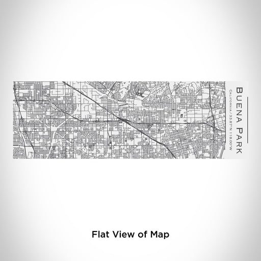 Rendered View of Buena Park California Map Engraving on 10oz Stainless Steel Insulated Cup with Sliding Lid in White