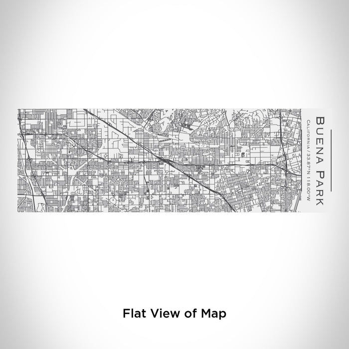 Rendered View of Buena Park California Map Engraving on 10oz Stainless Steel Insulated Cup with Sliding Lid in White