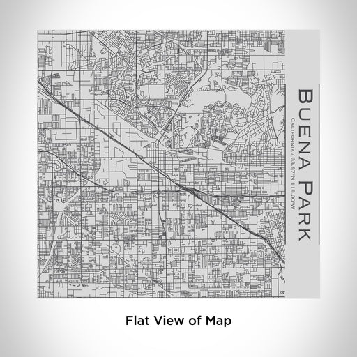 Rendered View of Buena Park California Map Engraving on 17oz Stainless Steel Insulated Tumbler