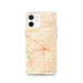 Custom iPhone 12 Buena Park California Map Phone Case in Watercolor