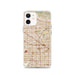 Custom iPhone 12 Buena Park California Map Phone Case in Woodblock