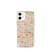 Custom iPhone 12 mini Buena Park California Map Phone Case in Woodblock