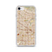 Custom iPhone SE Buena Park California Map Phone Case in Woodblock