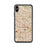 Custom iPhone XS Max Buena Park California Map Phone Case in Woodblock