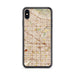 Custom iPhone XS Max Buena Park California Map Phone Case in Woodblock