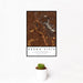 12x18 Buena Vista Colorado Map Print Portrait Orientation in Ember Style With Small Cactus Plant in White Planter