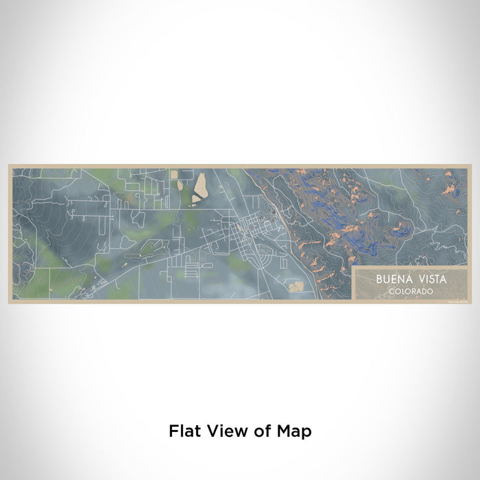 Flat View of Map Custom Buena Vista Colorado Map Enamel Mug in Afternoon