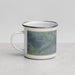 Left View Custom Buena Vista Colorado Map Enamel Mug in Afternoon