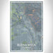 Buena Vista Colorado Map Print Portrait Orientation in Afternoon Style With Shaded Background