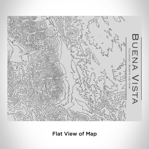 Rendered View of Buena Vista Colorado Map Engraving on 20oz Stainless Steel Insulated Bottle with Bamboo Top