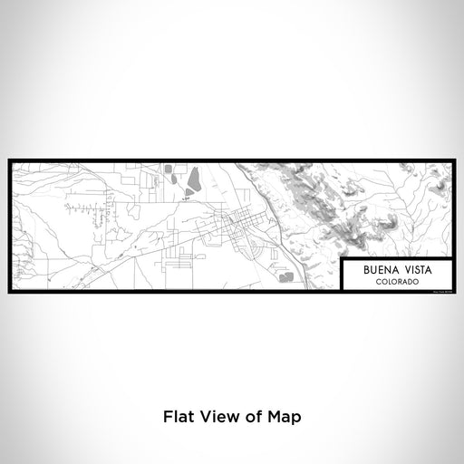 Flat View of Map Custom Buena Vista Colorado Map Enamel Mug in Classic