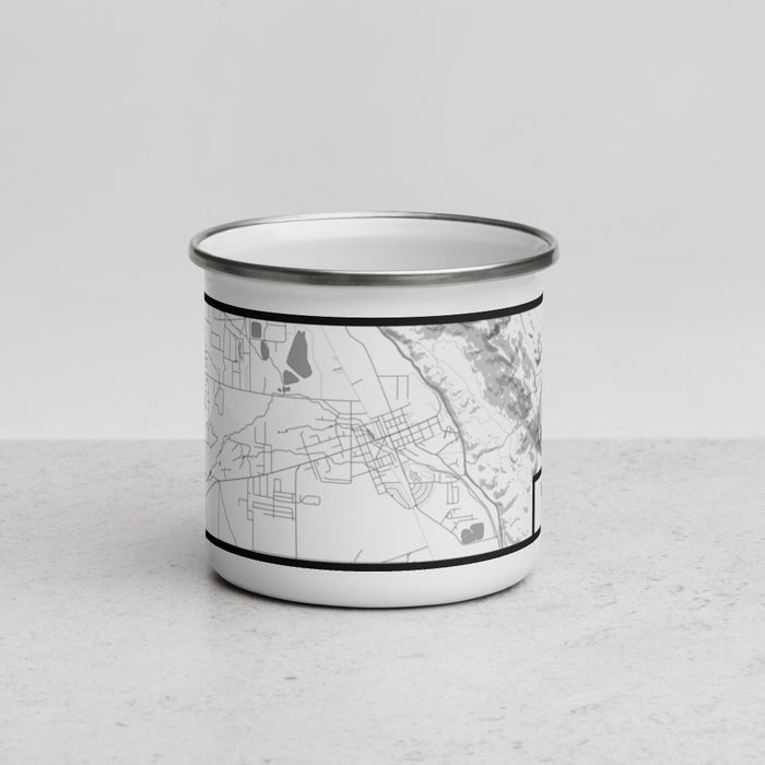 Front View Custom Buena Vista Colorado Map Enamel Mug in Classic