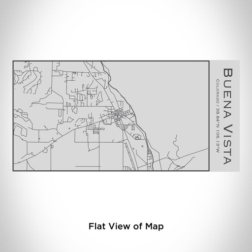 Rendered View of Buena Vista Colorado Map Engraving on 17oz Stainless Steel Insulated Cola Bottle