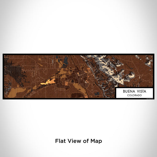 Flat View of Map Custom Buena Vista Colorado Map Enamel Mug in Ember
