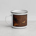 Left View Custom Buena Vista Colorado Map Enamel Mug in Ember