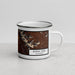 Right View Custom Buena Vista Colorado Map Enamel Mug in Ember