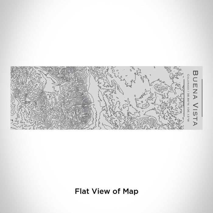 Rendered View of Buena Vista Colorado Map Engraving on 10oz Stainless Steel Insulated Cup with Sipping Lid