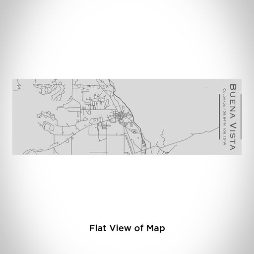Rendered View of Buena Vista Colorado Map Engraving on 10oz Stainless Steel Insulated Cup with Sipping Lid
