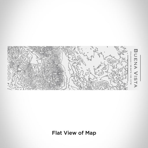 Rendered View of Buena Vista Colorado Map Engraving on 10oz Stainless Steel Insulated Cup with Sliding Lid in White
