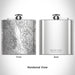 Rendered View of Buena Vista Colorado Map Engraving on 6oz Stainless Steel Flask