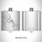 Rendered View of Buena Vista Colorado Map Engraving on 6oz Stainless Steel Flask