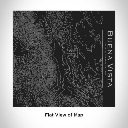 Rendered View of Buena Vista Colorado Map Engraving on 17oz Stainless Steel Insulated Tumbler in Black