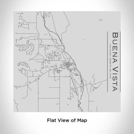 Rendered View of Buena Vista Colorado Map Engraving on 17oz Stainless Steel Insulated Tumbler