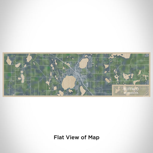 Flat View of Map Custom Buffalo Minnesota Map Enamel Mug in Afternoon