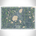 Buffalo Minnesota Map Print Landscape Orientation in Afternoon Style With Shaded Background