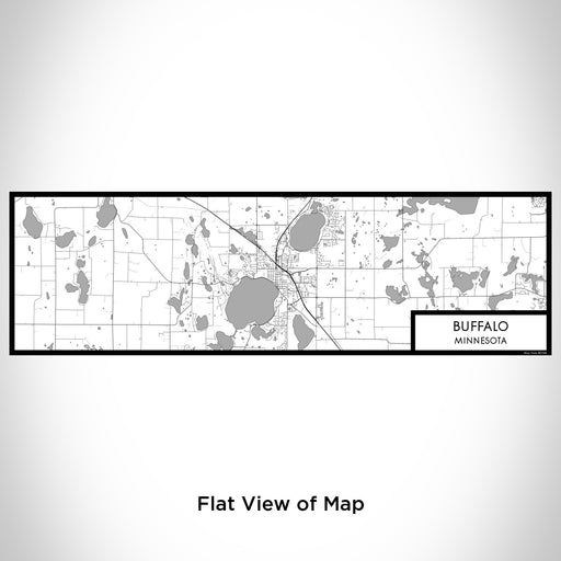 Flat View of Map Custom Buffalo Minnesota Map Enamel Mug in Classic