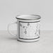 Left View Custom Buffalo Minnesota Map Enamel Mug in Classic