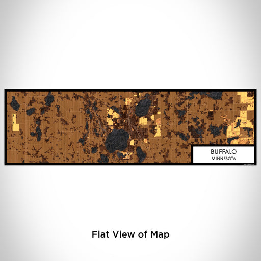 Flat View of Map Custom Buffalo Minnesota Map Enamel Mug in Ember