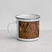 Left View Custom Buffalo Minnesota Map Enamel Mug in Ember