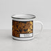 Right View Custom Buffalo Minnesota Map Enamel Mug in Ember