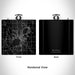 Rendered View of Buffalo Minnesota Map Engraving on 6oz Stainless Steel Flask in Black