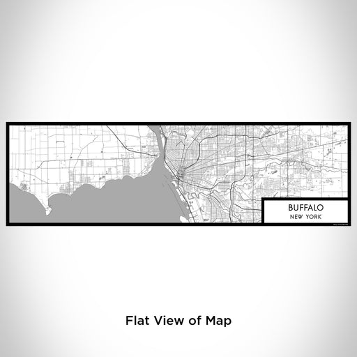 Flat View of Map Custom Buffalo New York Map Enamel Mug in Classic