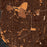 Buffalo New York Map Print in Ember Style Zoomed In Close Up Showing Details