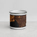 Front View Custom Buffalo New York Map Enamel Mug in Ember