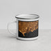 Left View Custom Buffalo New York Map Enamel Mug in Ember