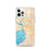 Custom Buffalo New York Map iPhone 12 Pro Phone Case in Watercolor