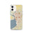 Custom Buffalo New York Map iPhone 12 Phone Case in Woodblock