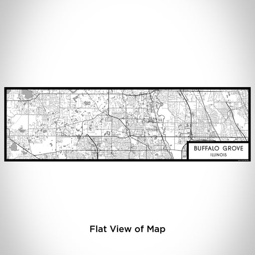 Flat View of Map Custom Buffalo Grove Illinois Map Enamel Mug in Classic