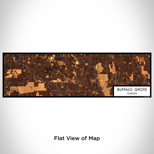 Flat View of Map Custom Buffalo Grove Illinois Map Enamel Mug in Ember