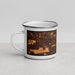 Left View Custom Buffalo Grove Illinois Map Enamel Mug in Ember