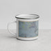 Left View Custom Bullhead City Arizona Map Enamel Mug in Afternoon